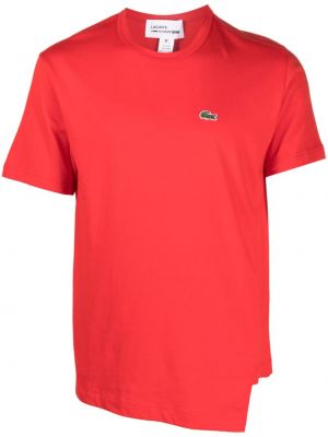 Tricou din bumbac asimetric Comme Des Garçons Shirt roșu