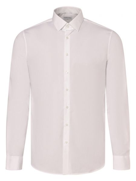 Koszula slim fit bawełniana Calvin Klein biała