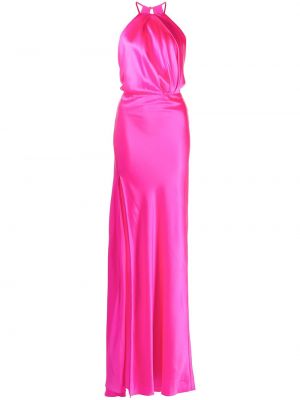 Abendkleid mit plisseefalten Michelle Mason pink