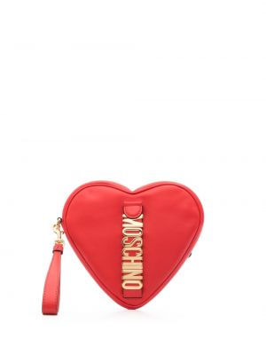 Чанта тип „портмоне“ със сърца Moschino