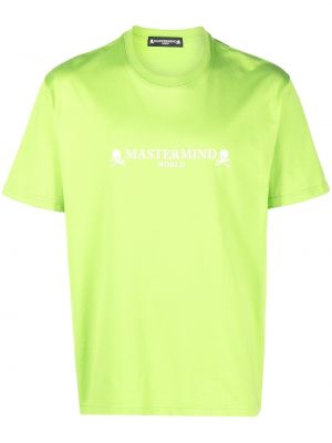 Bavlnené tričko s potlačou Mastermind World zelená