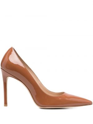 Lær pumps Stuart Weitzman brun