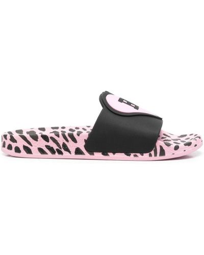 Hjertemønster flip-flops Blugirl svart