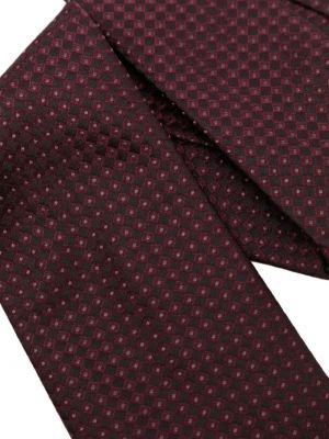 Žakárová hedvábná kravata Givenchy červená
