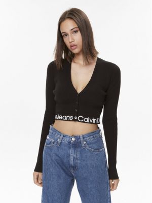 Cardigan slim fit Calvin Klein Jeans negru