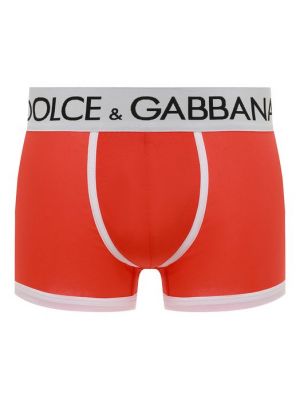 Хлопковые боксеры Dolce & Gabbana оранжевые
