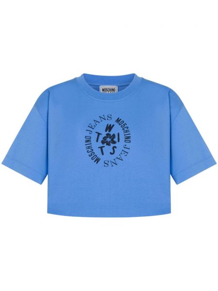 T-shirt en coton à imprimé Moschino Jeans