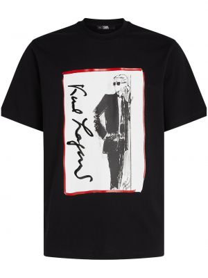 T-shirt Karl Lagerfeld sort