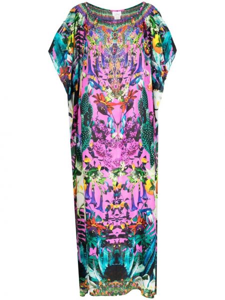 Trykt floral kaftan Camilla rosa