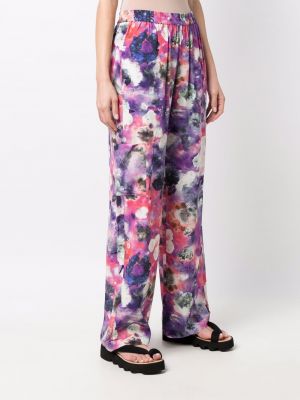 Kalhoty s potiskem s abstraktním vzorem Mcq fialové