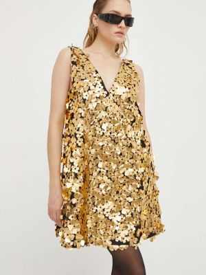 Sukienka mini Stine Goya złota