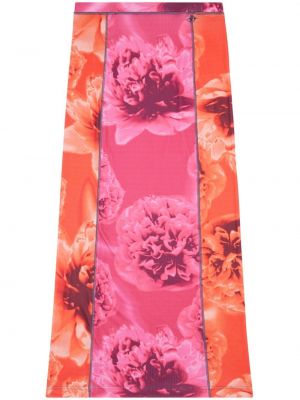 Svārki ar ziediem ar apdruku Diesel rozā