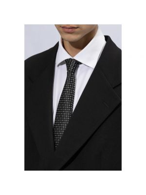 Corbata de seda Giorgio Armani negro