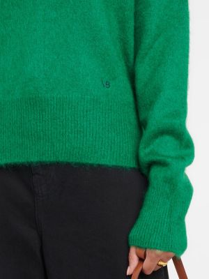 Vlnený sveter Victoria Beckham zelená