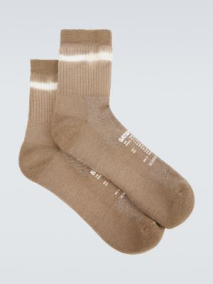Вълнени чорапи с tie-dye ефект Satisfy сиво