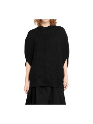 Czarny sweter wełniany Comme Des Garcons