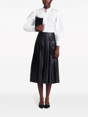 Plisované midi sukně s knoflíky Altuzarra černé