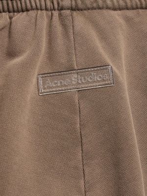 Pantaloni di cotone Acne Studios nero