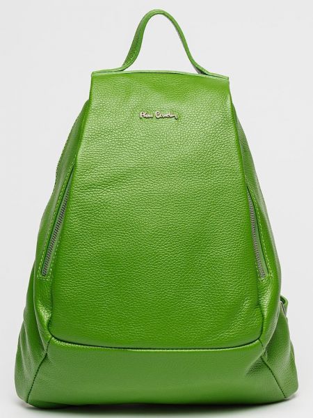 Кожаный рюкзак Pierre Cardin зеленый