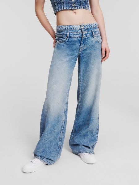 Дънки Karl Lagerfeld Jeans синьо