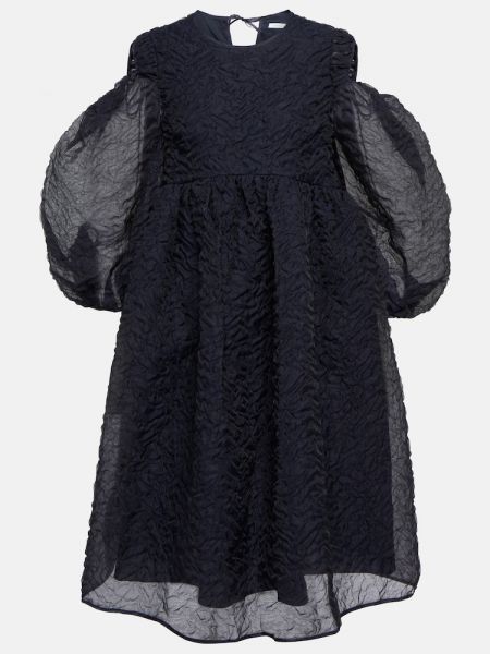 Oversized midi šaty Cecilie Bahnsen modrá