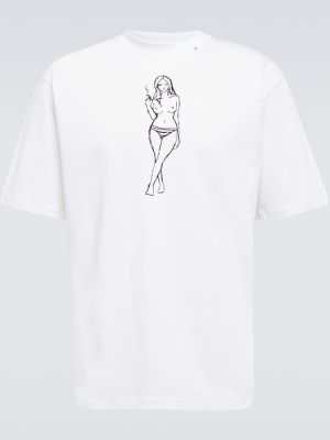 Džerzej bavlnené tričko s potlačou Due Diligence biela
