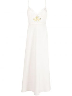 Sukienka bawełniana w kwiatki Rixo biała