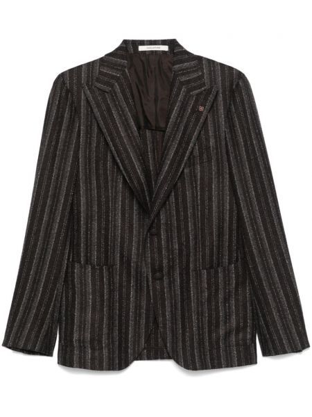 Stribet blazer Tagliatore brun