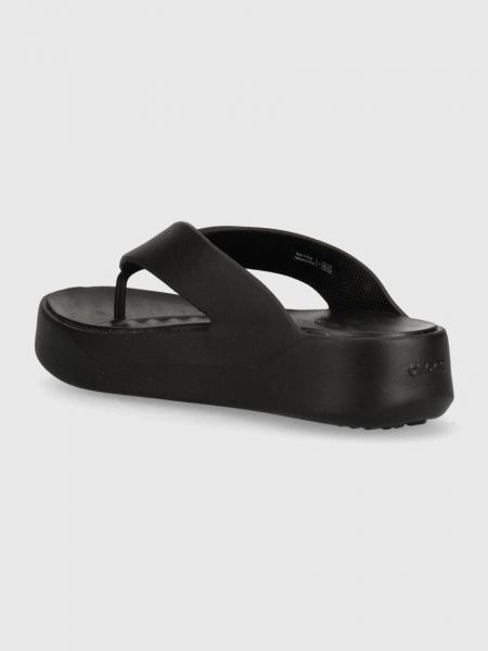 Platform talpú flip-flop Crocs fekete
