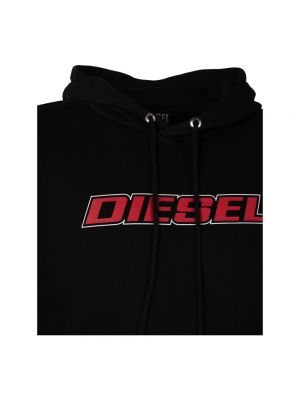 Bluza z kapturem Diesel czarna