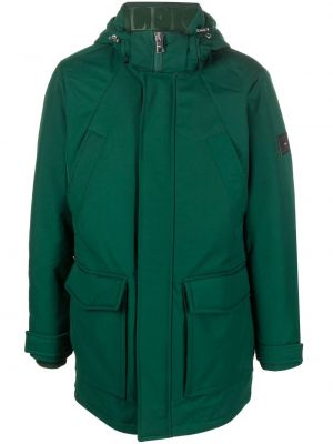 Палто с качулка Tommy Hilfiger зелено