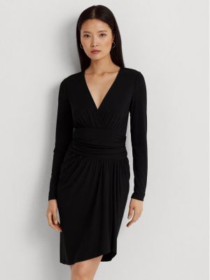 Priliehavé šaty Lauren Ralph Lauren čierna