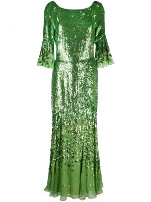 Макси рокля Temperley London зелено