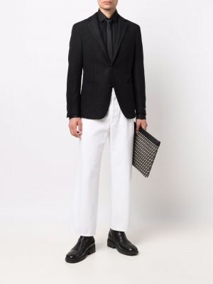 Blazer con bolsillos Karl Lagerfeld negro