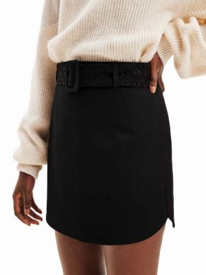 Mini sukně Desigual černé