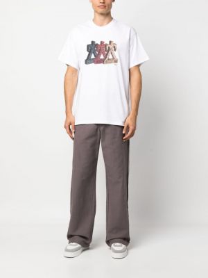 T-shirt aus baumwoll mit print Carhartt Wip weiß