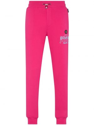 Pantaloni con stampa Philipp Plein rosa