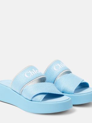 Slides Chloé blu