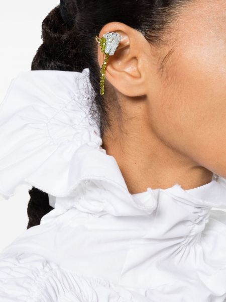 Boucles d'oreilles à imprimé Simone Rocha doré