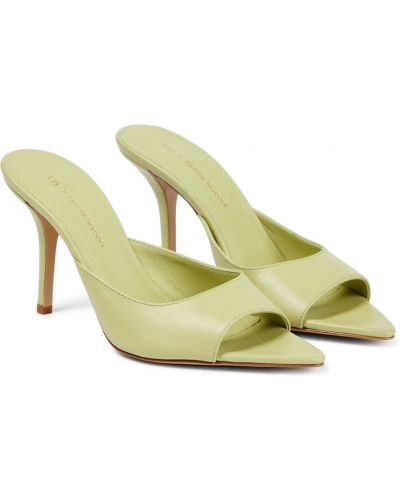 Nahast sandaalid Gia Borghini roheline