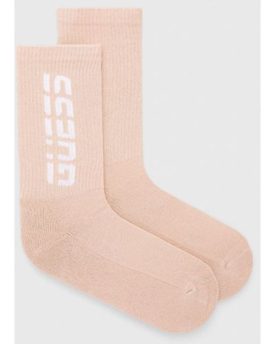 Чорапи Guess розово