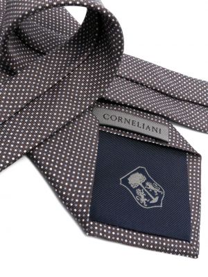 Taškuotas šilkinis kaklaraištis Corneliani