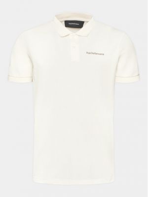 Тениска с копчета Peak Performance бяло