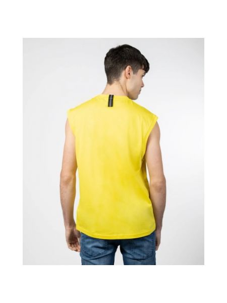 Camiseta de algodón Antony Morato amarillo