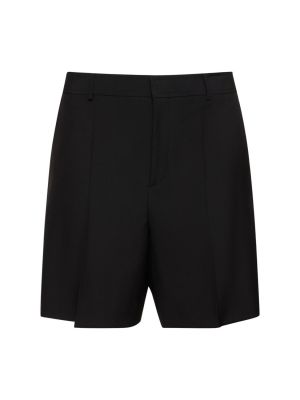 Shorts en laine Valentino noir