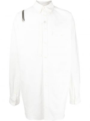 Риза с цип Takahiromiyashita The Soloist бяло