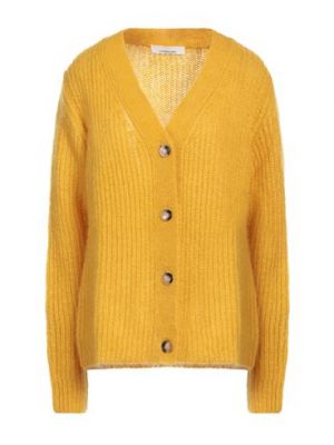 Cardigan di lana mohair Liviana Conti giallo
