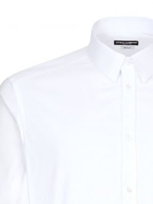 Chemise avec manches longues Dolce & Gabbana blanc