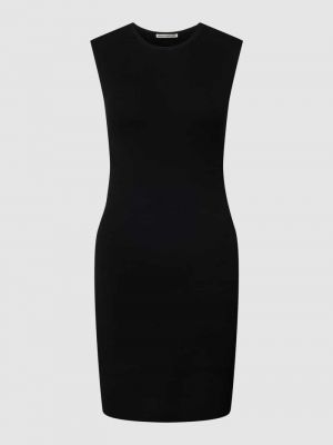 Dzianinowa sukienka mini dopasowana bez rękawów Drykorn czarna