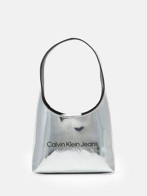 Сумка через плечо Calvin Klein Jeans серебряная